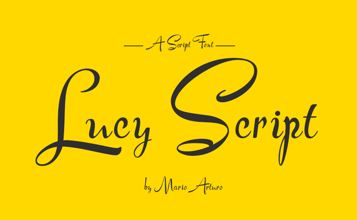 Lucy Script Font