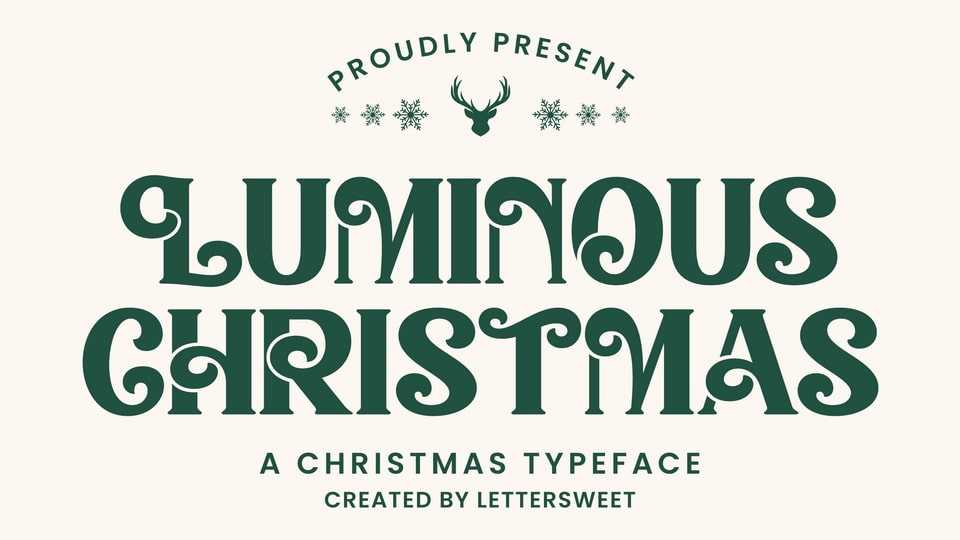 Luminous Christmas Font › Fontesk