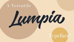 Lumpia Brush Font › Fontesk