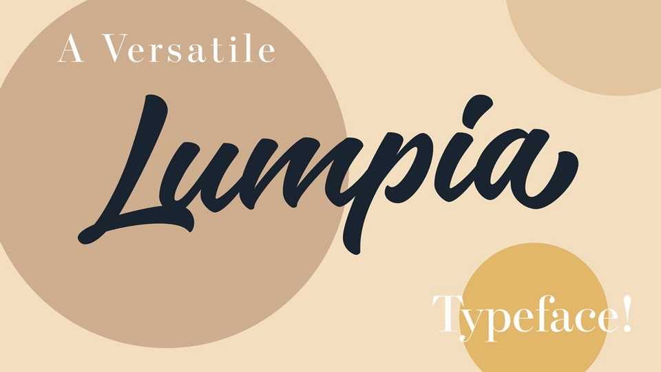 Lumpia Brush Font › Fontesk