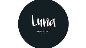 Luna Handwritten Font › Fontesk