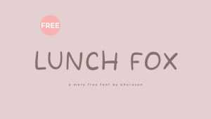 Lunch Fox Font › Fontesk