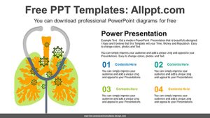 lungs Illustration PowerPoint Diagram