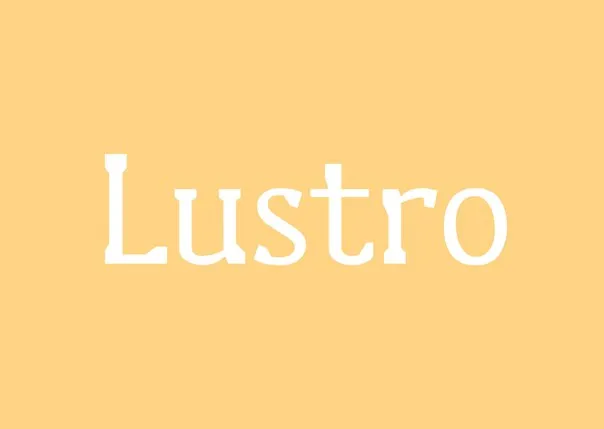Lustro Font