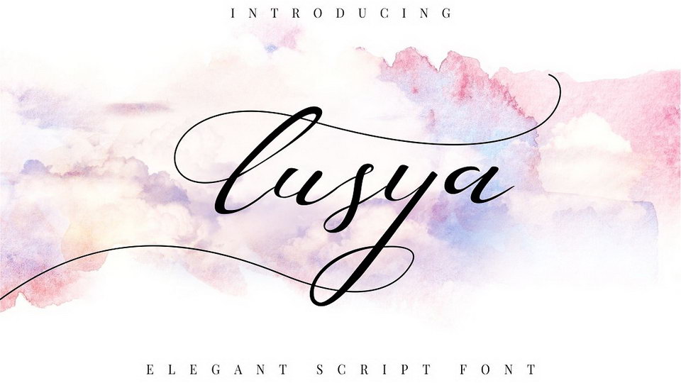 Lusya Script Font › Fontesk