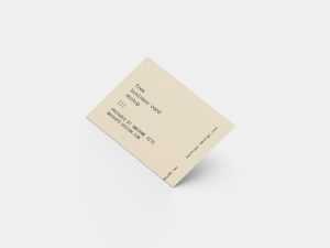 Lying business card mockup