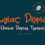 Lylac Display Font - Fonte Grátis Lylac Display Font
