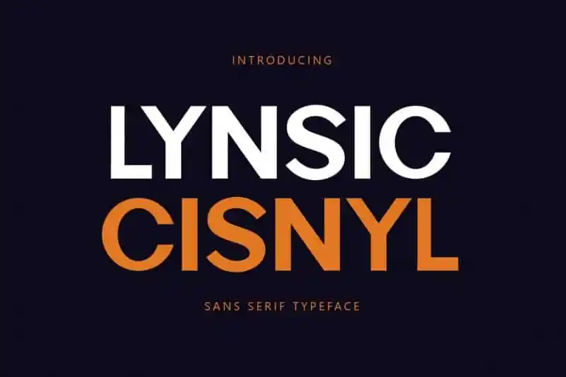 Lynsic Cisnyl Sans Serif Font