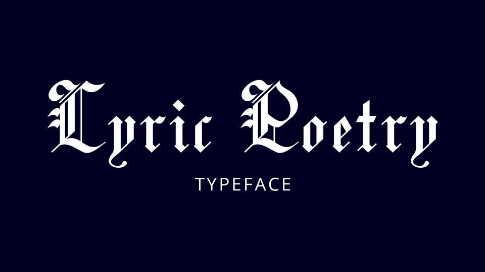 Lyric Poetry Font › Fontesk