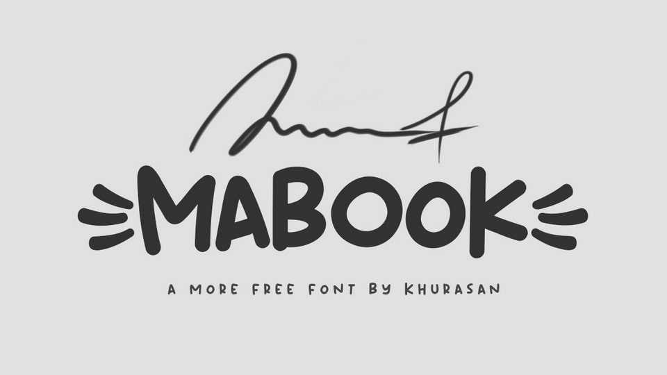 Mabook Font › Fontesk