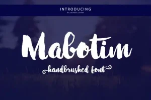 Mabotim Brush Font