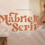 Mabrick - Playful Font Duo - Fonte Grátis Mabrick - Playful Font Duo