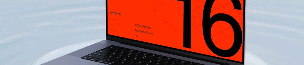 MacBook 16 Pro Mockup