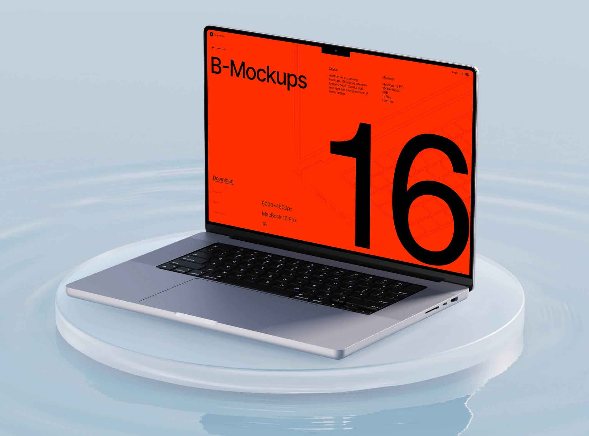 MacBook 16 Pro Mockup