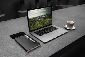 MacBook Pro Workspace Mockup (PSD)