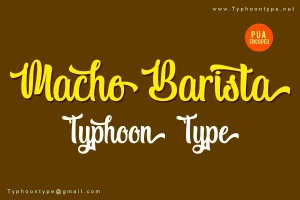 Macho Barista Script Font