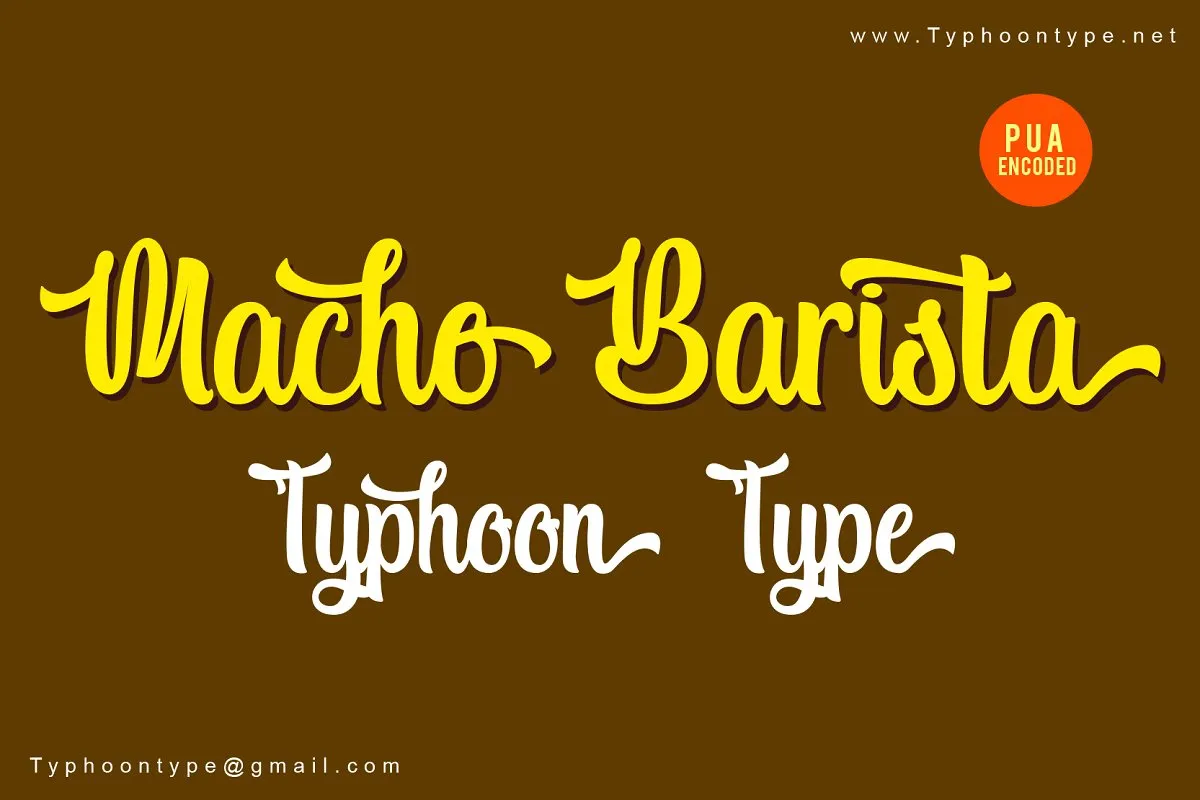 Macho Barista Script Font