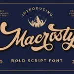 Macrosty Script Font