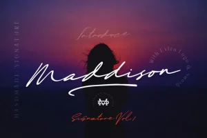 Maddison Signature Font