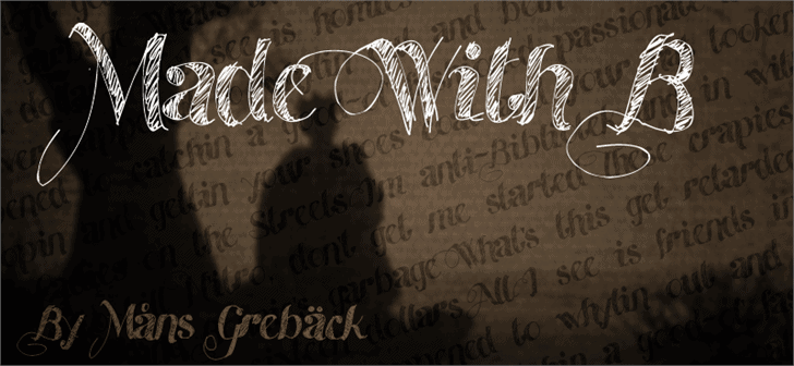 Made With B font