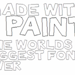 Made with Paint font - Fonte Grátis Made with Paint font