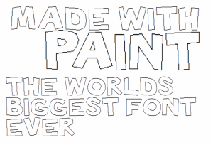 Made with Paint font