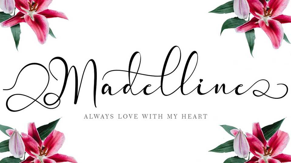 Madelline Script Font › Fontesk