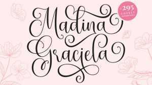 Madina Graciela Script Font › Fontesk