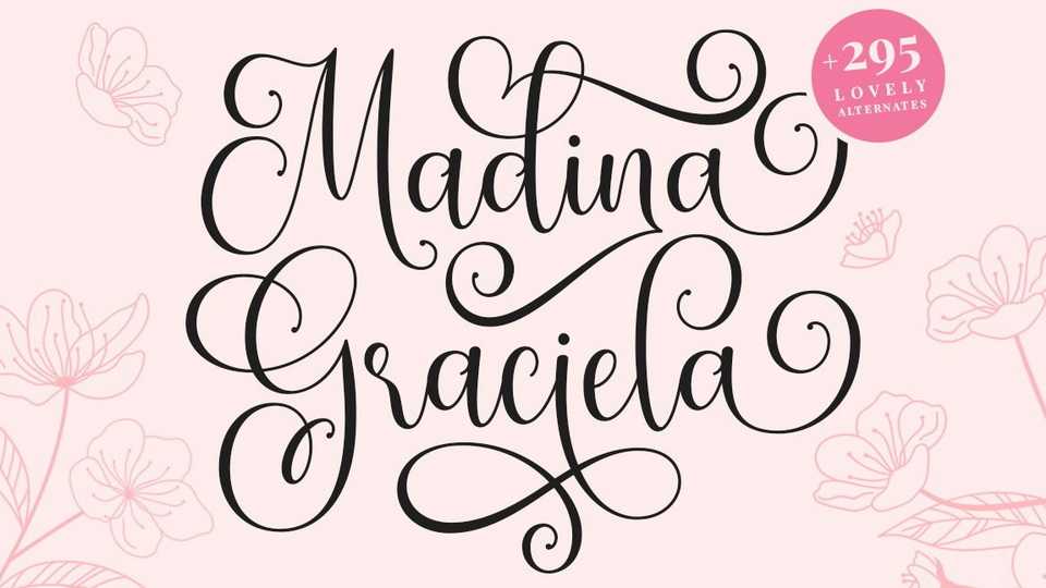 Madina Graciela Script Font › Fontesk