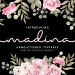 Madina Handlettered Font