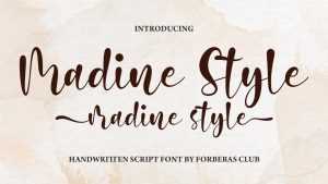 Madine Style Font › Fontesk