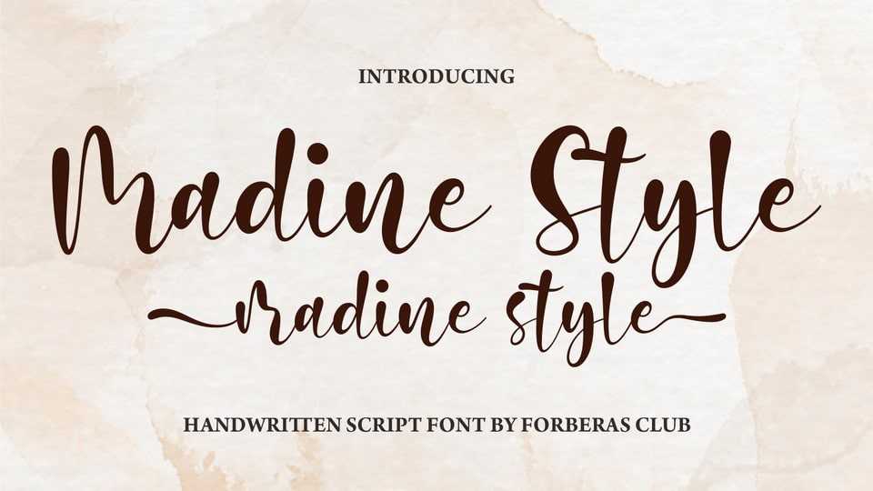 Madine Style Font › Fontesk