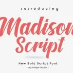 Madison Script Font