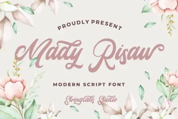 Mady Risaw Script Font