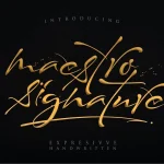 Maestro Signature Font