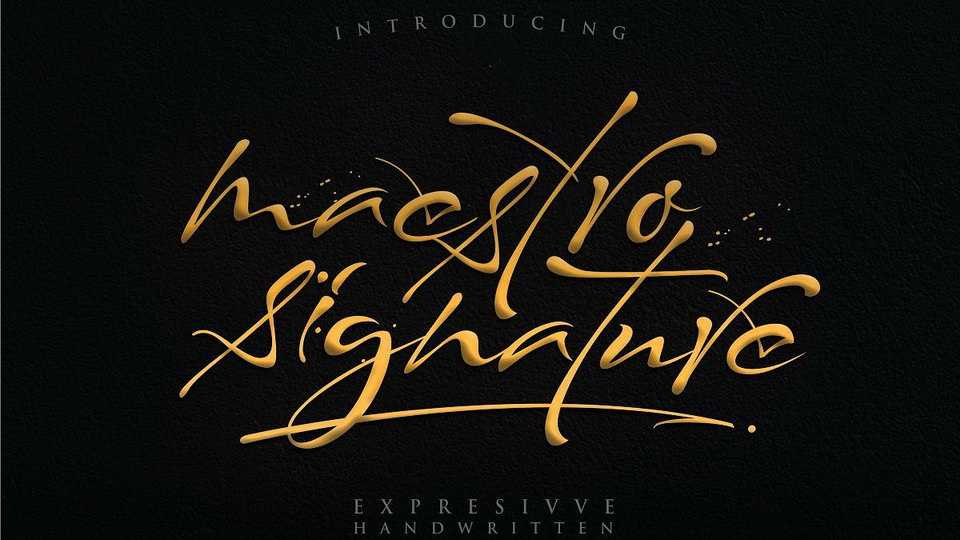 Maestro Signature Script Font › Fontesk