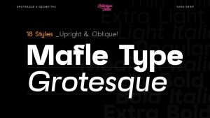 Mafle Type Grotesque Font › Fontesk