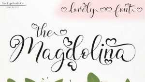 Magdolina Script Font › Fontesk