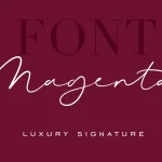Magenta Signature Font - Fonte Grátis Magenta Signature Font