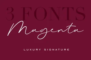 Magenta Signature Font