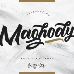 Maghody Bold Script Font