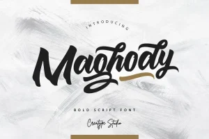 Maghody Bold Script Font