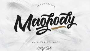 Maghody Script Font › Fontesk