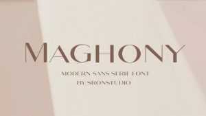 Maghony Font › Fontesk