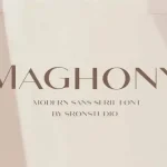 Maghony Sans Serif Font