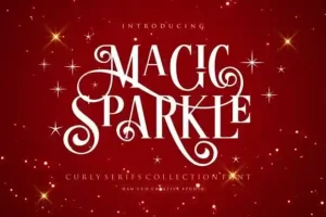 Magic Sparkle Display Font
