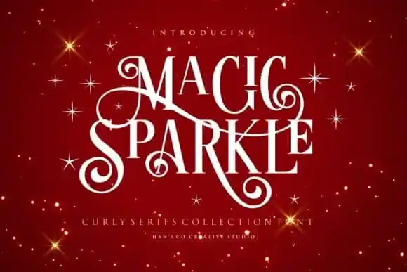 Magic Sparkle Display Font