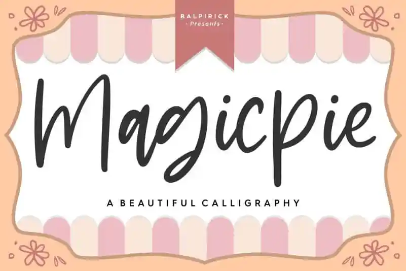 Magicpie Beautiful Calligraphy Font