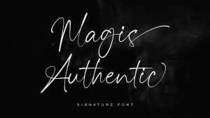 Magis Authentic Script Font › Fontesk