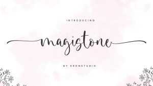 Magistone Script Font › Fontesk